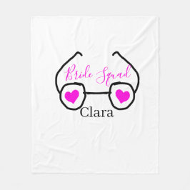 Cobertor De Velo Esquadra de noiva rosa preto óculos coração damas 