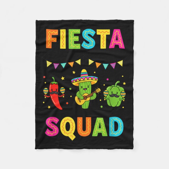 Cobertor De Velo Esquadrão da festa cacto fofo pimenta pimentão cri (Frente)