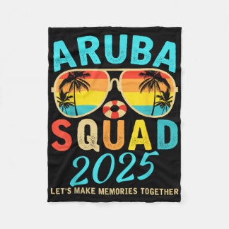 Cobertor De Velo Esquadrão de Aruba 2025 Férias Amigos Família Corr