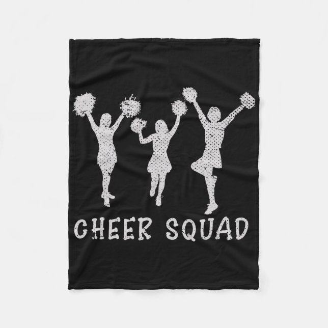 Cobertor De Velo Esquadrão de Cheerleading Equipe de Cheer Prática  (Frente)
