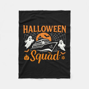 Cobertor De Velo Esquadrão de Cruzeiro de Halloween 2025 Família Cr