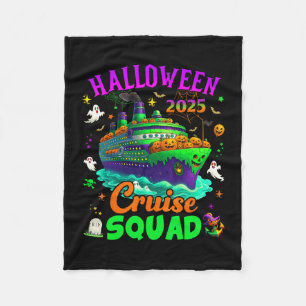 Cobertor De Velo Esquadrão de Cruzeiro de Halloween 2025 Tripulação