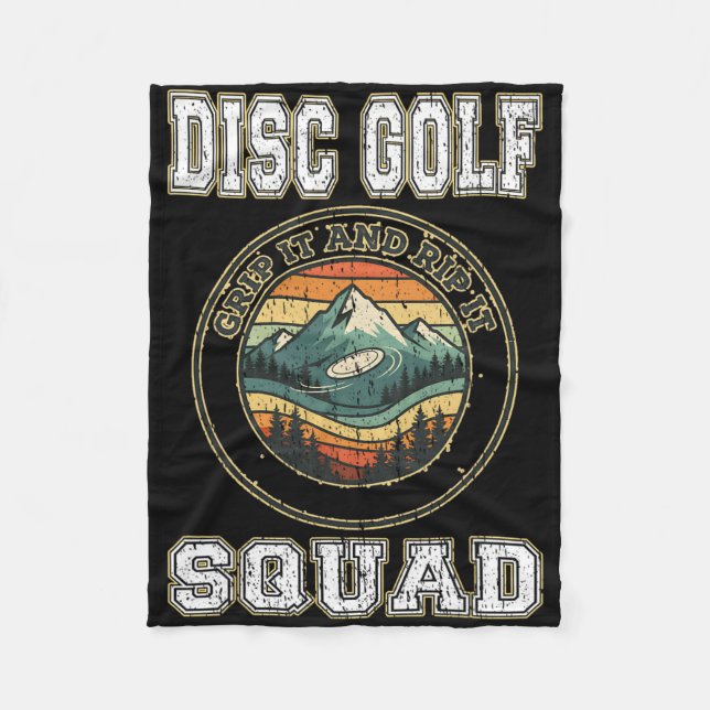 Cobertor De Velo Esquadrão de Disco de Golfe Segure e Rasgue Piada  (Frente)