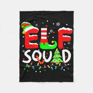Cobertor De Velo Esquadrão de Elfos Natal Família Combinando Menino