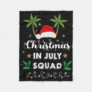 Cobertor De Velo Esquadrão de Natal em Julho Divertido Xmas de Verã