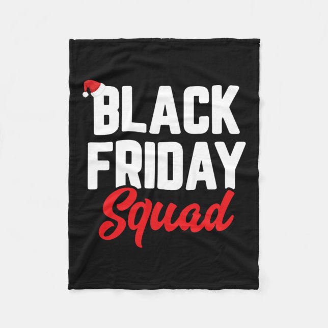 Cobertor De Velo Esquadrão de sexta-feira negro comprando família e (Frente)