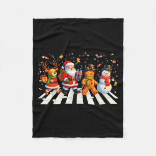 Cobertor De Velo Esquadrão Divertido de Natal Papai Noel Biscoito d