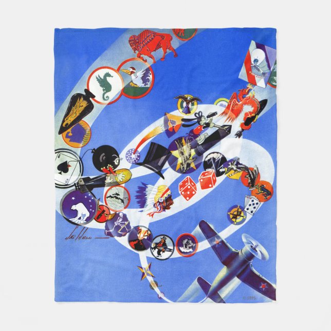 Cobertor De Velo Esquadrão Insignia (Frente)