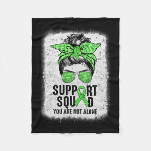 Cobertor De Velo Esquadrão Mensagem Bun Guerreiro Verde Saúde Menta