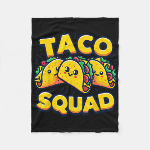 Cobertor De Velo Esquadrão Taco Engraçado Comida Mexicano