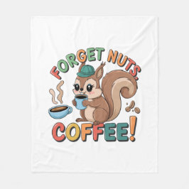 Cobertor De Velo Esqueça Loucos, Café! - Engraçado Cozy Blanket par