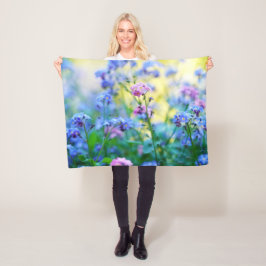 Cobertor De Velo Esqueçam-me-não-flores