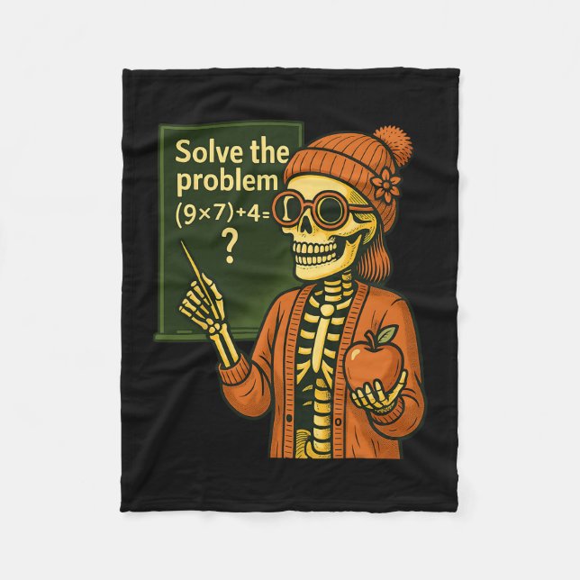 Cobertor De Velo Esqueleto de Halloween Hugvyn Seis Sete 67 Meme Pe (Frente)