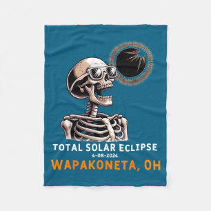 Cobertor De Velo Esqueleto Fofo Eclipse Solar Wapakoneta Ohio