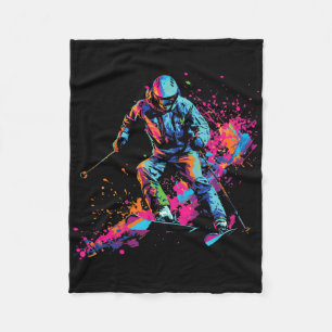 Cobertor De Velo Esqui alpino de esportes de inverno Tinta Splash E