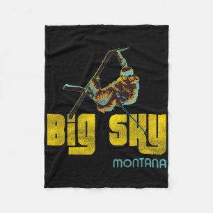 Cobertor De Velo Esqui da Vintage de Big Sky Montana