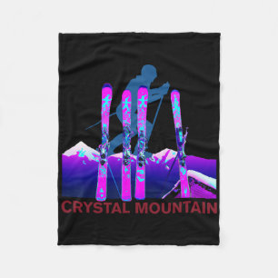 Cobertor De Velo Esqui na Crystal Mountain, Retro 90s Crystal Mount