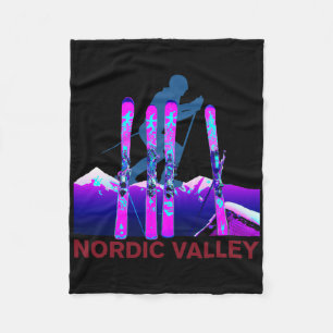 Cobertor De Velo Esqui Nordic Valley Retro 90s Esqui Nordic Valley 