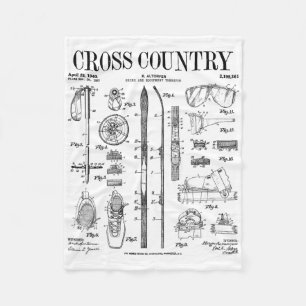 Cobertor De Velo Esqui Nórdico Cross Country Esqui Vintage Patente