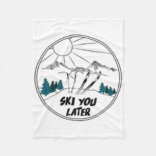 Cobertor De Velo Esqui Você Mais Tarde Esportes De Inverno Neve Pó 