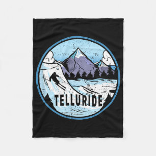 Cobertor De Velo Esquiador Esqui Montanhas Esqui Telluride Colorado