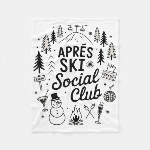 Cobertor De Velo Esquiando Um Pres Esqui Clube Social Inverno Vibra