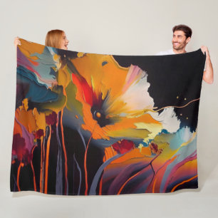 Cobertor De Velo Essência do Jardim – Expressão Floral Abstrata