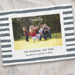 Cobertor De Velo Est. de Fotografias Personalizadas da Família. Ci