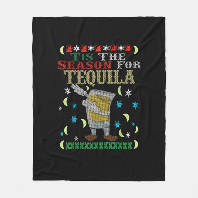 Cobertor De Velo Esta É A Época Da Tequila Dabbing Christmas Alcoh (Frente)