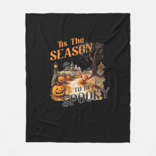 Cobertor De Velo Esta É A Época De Spooky Queda De Halloween Retro 