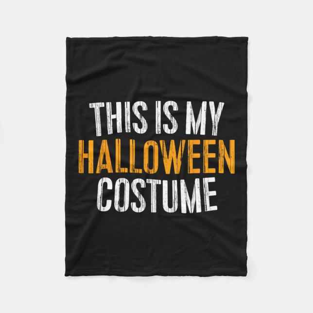 Cobertor De Velo Esta É A Minha Costume De Halloween (Frente)