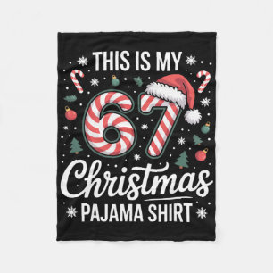 Cobertor De Velo Esta é Minha 67 Camisa de Natal 67 Meme Geração Al