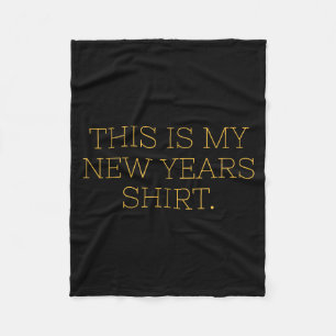 Cobertor De Velo Esta É Minha Camisa de Ano Novo Engraçada Minimali