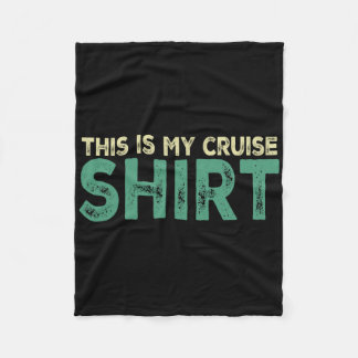 Cobertor De Velo Esta É Minha Camisa De Cruzeiro Divertida Amo Féri