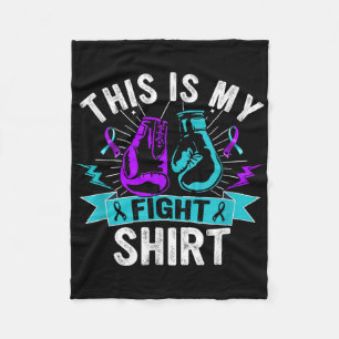 Cobertor De Velo Esta É Minha Camisa de Luta Prevenção de Suicídio 