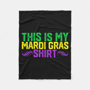 Cobertor De Velo Esta É Minha Camisa De Mardi Gras Engraçado Roupa