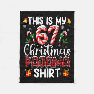 Cobertor De Velo Esta É Minha Camisa de Pijama de Natal 67 Engraçad