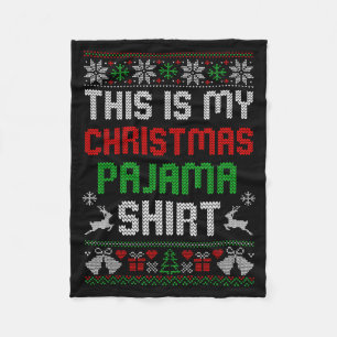Cobertor De Velo Esta é Minha Camisa de Pijama de Natal, Camisas de