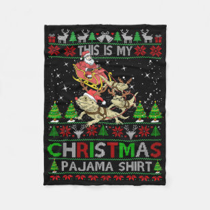 Cobertor De Velo Esta é Minha Camisa de Pijama de Natal Dragão Barb