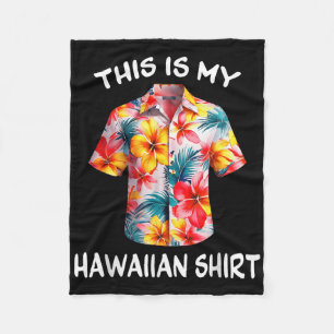 Cobertor De Velo Esta É Minha Camisa Havaiana Fantasia de Luau Trop