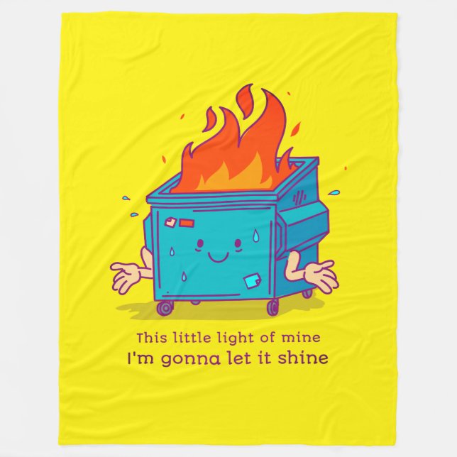 Cobertor De Velo Esta Pequena Luz: Abóbora-Fogo (Frente)