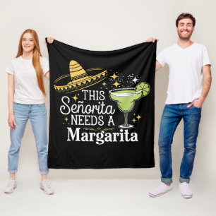 Cobertor De Velo Esta Senhorita Precisa de uma Margarita Cinco De M