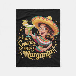 Cobertor De Velo Esta Senhorita Precisa De Uma Margartita Cinco De