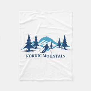 Cobertor De Velo Estação de esqui Nordic Mountain Wisconsin Esqui E