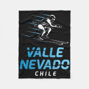Cobertor De Velo Estação de Esqui Valle Nevado Chile Esqui Retro