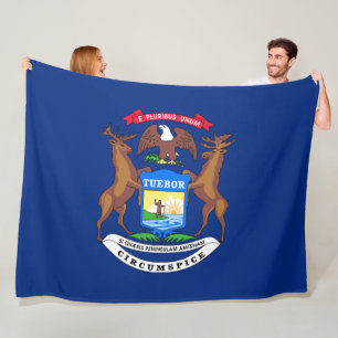 Cobertor De Velo Estado da bandeira de Michigan