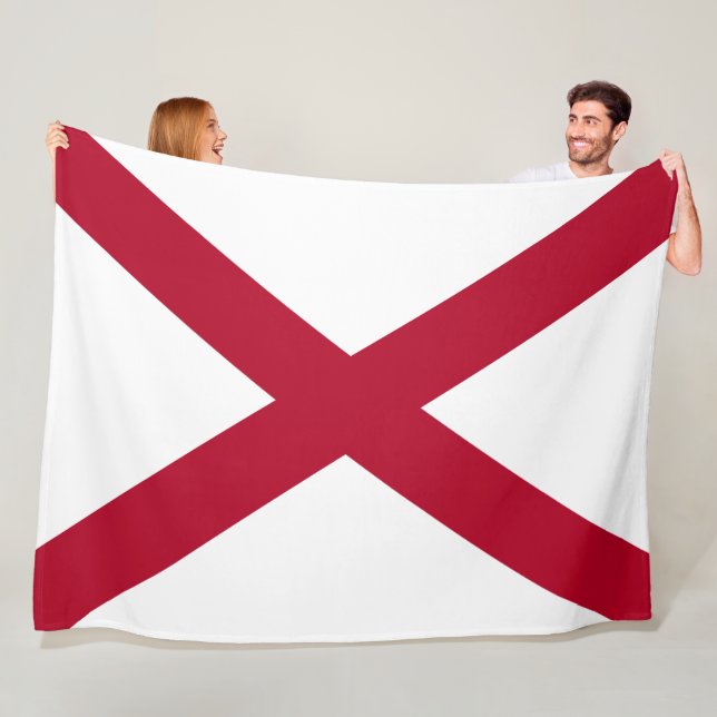 Cobertor De Velo Estado da bandeira do Alabama (In Situ)