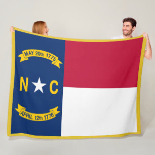 Cobertor De Velo Estado da Carolina do Norte, Bandeira Impressão Pa