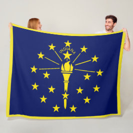 Cobertor De Velo Estado de Indiana Flag Impressão Patriotc