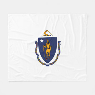 Cobertor De Velo Estado de Massachusetts Flag Design